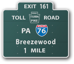 Breezewood Sign